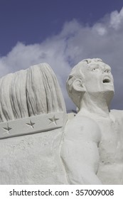 FT MYERS BEACH, FLORIDA - NOVEMBER 28, 2015: 2015 American Sand Sculpting Championship Held November 20 - 29, 2015 At The Wyndham Garden, Ft. Myers Beach, Florida.