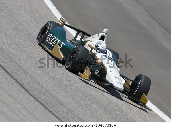Ft WORTH, TX - JUN 08:  Ed Carpenter (20)\
prepares to qualify for the Firestone 550 race at the Texas Motor\
Speedway in Fort Worth, TX on June 08,\
2012.