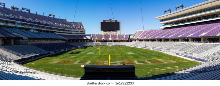 Ft. Worth, TX/ USA - January 11, 2020: Amon G. Carter Stadium On The Campus Of Texas Christian University, TCU.