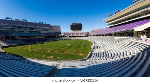 Ft. Worth, TX/ USA - January 11, 2020: Amon G. Carter Stadium On The Campus Of Texas Christian University, TCU.