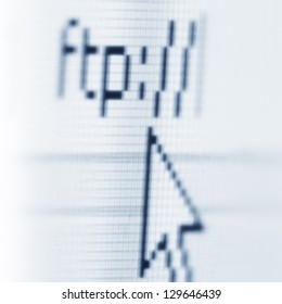 Ftp File Transfer Protocol Macro Photo Of The Screen