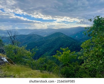 Fuchsfelsen Belvedere Wegscheid Volcanoes Mountain Forest Stock Photo ...