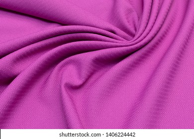 Fuchsia Polyamide And Viscose Fabric