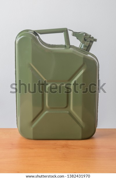 Fuel container jerrycan. Canister for gasoline or\
diesel gas.