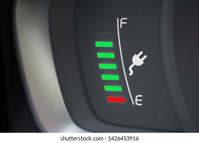 Fuel gauge of an electric car