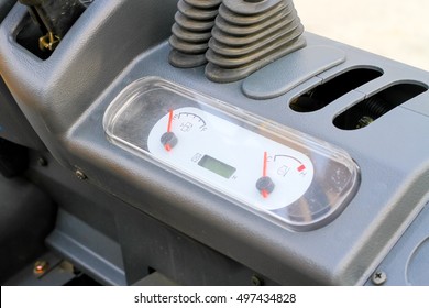 Fuel Gauge On Forklift Car