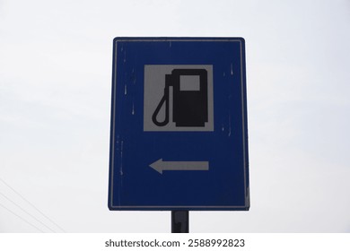 The fuel pump is left side indicator board