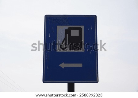 The fuel pump is left side indicator board