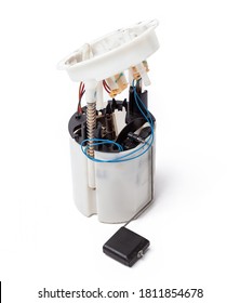 The Fuel Pump For Replacement When Repairing A Car - Injection Pump With A Fuel Level Sensor When Undergoing Scheduled Maintenance. A Spare Part For Sale On Auto Parsing Or For A Catalog.