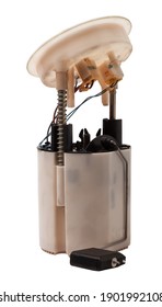 The Fuel Pump For Replacement When Repairing A Car - Injection Pump With A Fuel Level Sensor When Undergoing Scheduled Maintenance. A Spare Part For Sale On Auto Parsing Or For A Catalog.