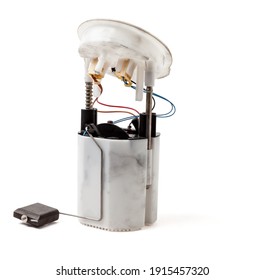 The Fuel Pump For Replacement When Repairing A Car - Injection Pump With A Fuel Level Sensor When Undergoing Scheduled Maintenance. A Spare Part For Sale On Auto Parsing Or For A Catalog.