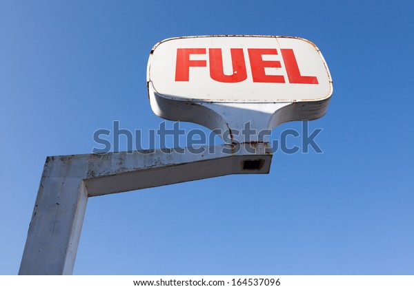 fuel sign at service\
station