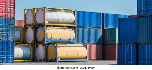 Fuel Tank Container In Logistic Zone