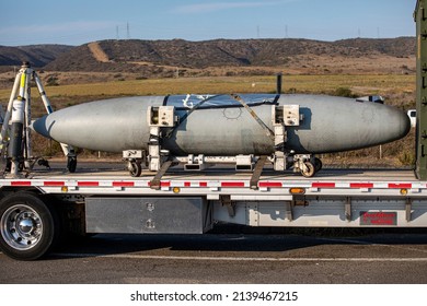 Fuel Tank For A Jet Airplane On A Trailer 