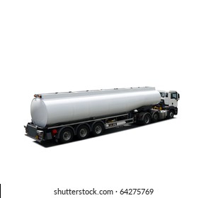 Fuel Tanker Truck Isolated