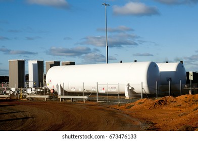 Fuel Tanks On Mine Site - Australia