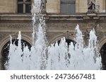 Fuente de agua en plaza de Roma