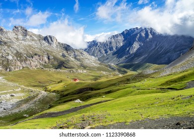 Fuente De in the in mountains of Picos de Europa, Cantabria, Spain - Shutterstock ID 1123390868