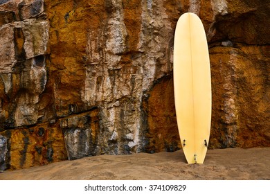 Fuerteventura La Pared Beach Surf Board At Canary Islands Pajara Of Spain