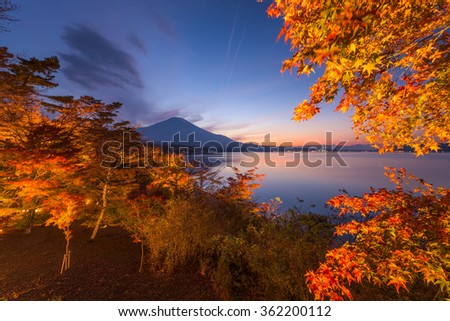 Fuji in Fall
