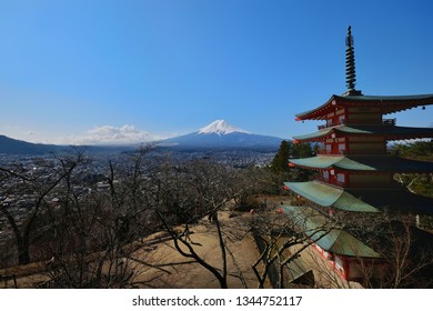 Fuji Mountain View from Arakura Sangen Shrine