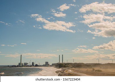 Fukushima Nuclear Plant Chimneys, Japan