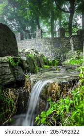 Fulda Spring On The Wasserkuppe In The Rhön Mountains In Hesse, Germany