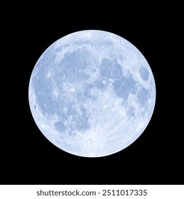 Luna azul llena en