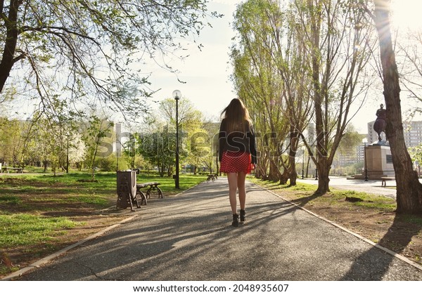 Full Body Back View Young Beautiful Stock Photo 2048935607 | Shutterstock