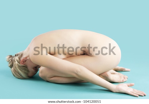 Naked Girl Kneeling