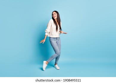 Full Length Positive Preteen Girl Faux Stock Photo 2069745200 ...