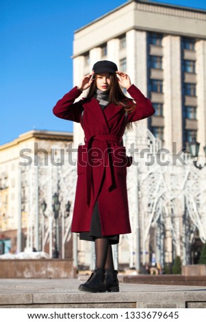 Similar – Young girl posing outdoor