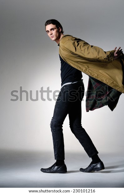 Full Body Portrait Young Fashion Male Stock Photo Edit Now 230101216