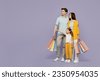 shopping family isolated