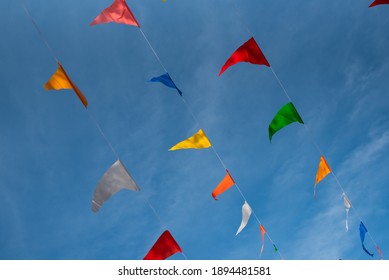 Full Color Flag Blue Sky