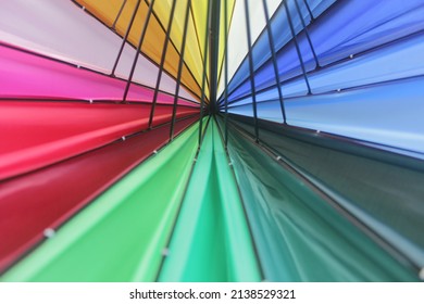 Full Colors In Umberella Closeup 