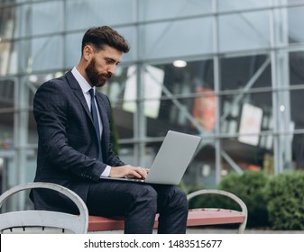 Full Concentration Good Looking Young Man Stock Photo 1483515677 ...