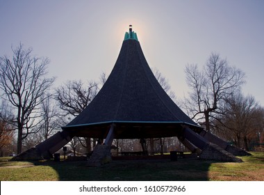 Full Cone Pavilion Cherokee Park Winter Louisville, KY