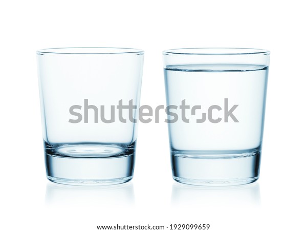 Full Empty Glass Water Isolated On Stock Photo 1929099659 | Shutterstock