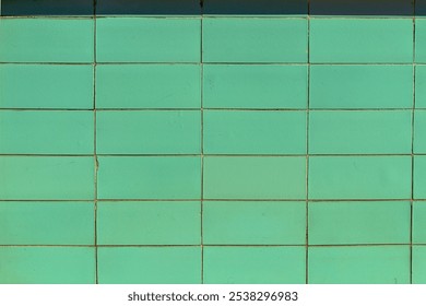 full frame abstract art deco green seamless tile wall smooth texture close-up background - Powered by Shutterstock