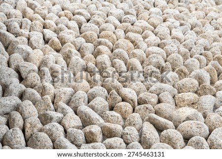 Full Frame Background of Rounded Pebble Stones