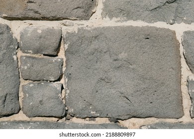 Full Frame Of Bluestone Wall