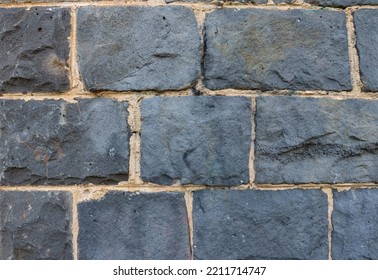 Full Frame Of Bluestone Wall