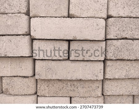 Full frame cement brick stack