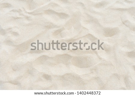 Full frame shot. Close up sand texture on beach in summer.
