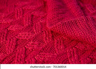 Full Frame Shot Of Red Sweater