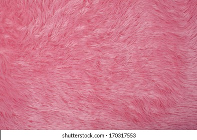 Full Frame Take Of Furry Pink Fleece Fabric