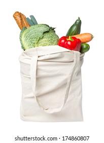 Full Grocery Bag With Food