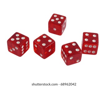 Red Dice On Isolated Transparent Background Stock Vector (Royalty Free ...