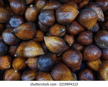 Full Image Of Snake Fruit With Scaly Skin An